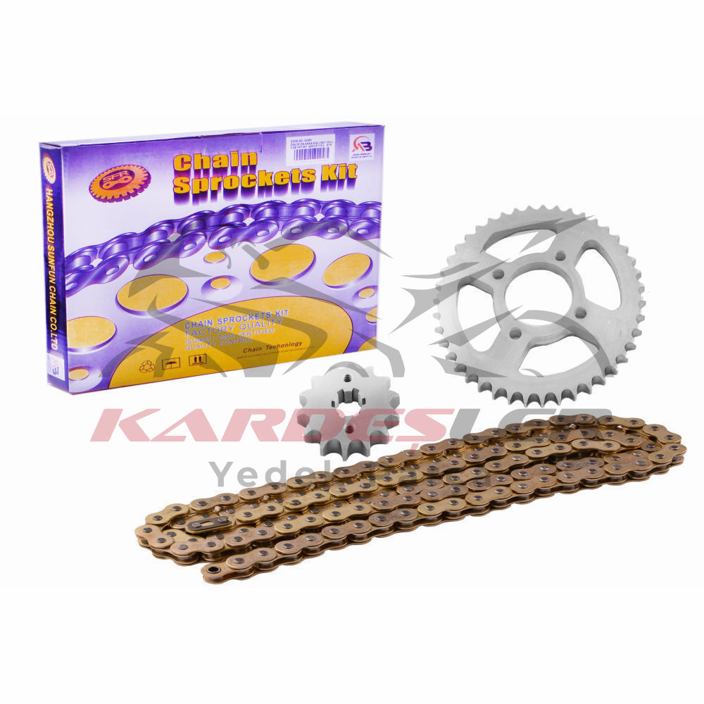 O RİNGLİ  ZİNCİR DİŞLİ SET [GOLD] [14T/45T] [428H x 118L] YBR - SFR