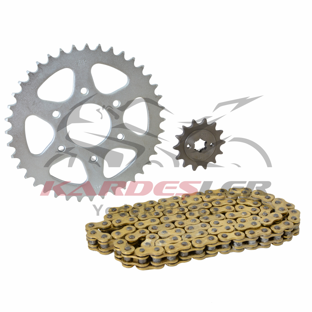 O RİNGLİ ZİNCİR DİŞLİ SET [GOLD] [14T/40T] [520H x 108L] BAJAJ PULSAR NS 200 - SFR