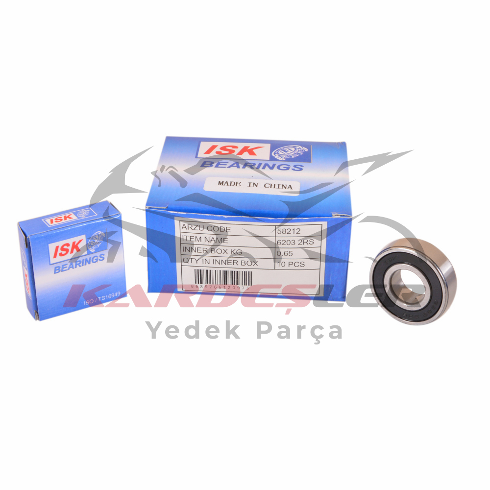 RULMAN [PLASTİK KAPAKLI] 6203