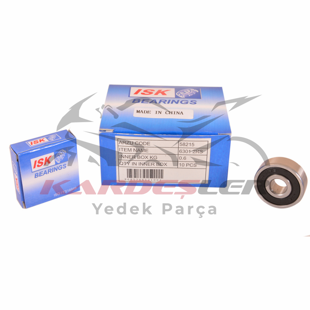 RULMAN [PLASTİK KAPAKLI] 6301