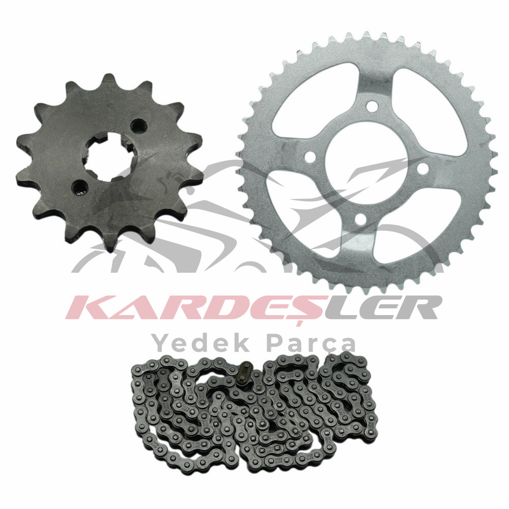 ÖN - ARKA DİŞLİ SET [14T/46T ) [420-H] / 126 BAKLA - RAIDER