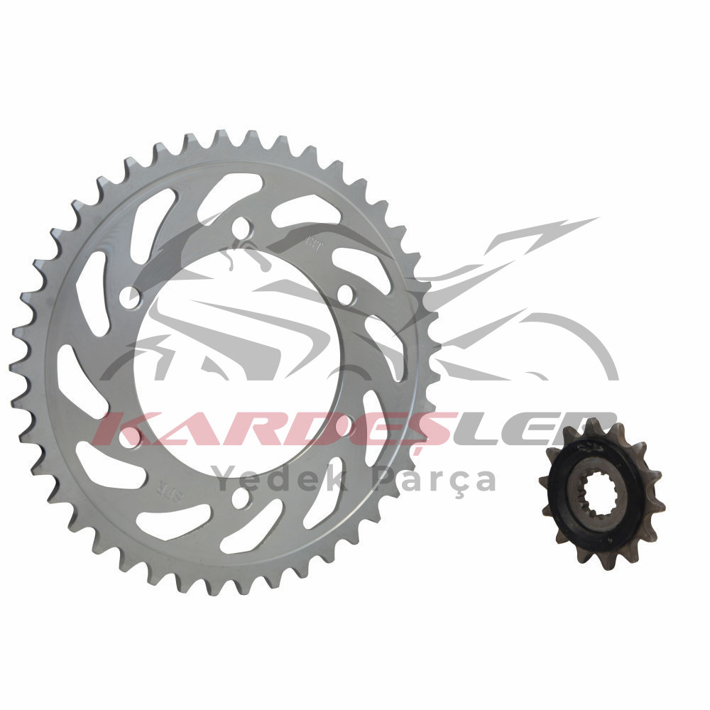 ÖN - ARKA DİŞLİ SET [14T / 43T] [520] YAMAHA R25 - MT25 - SFR