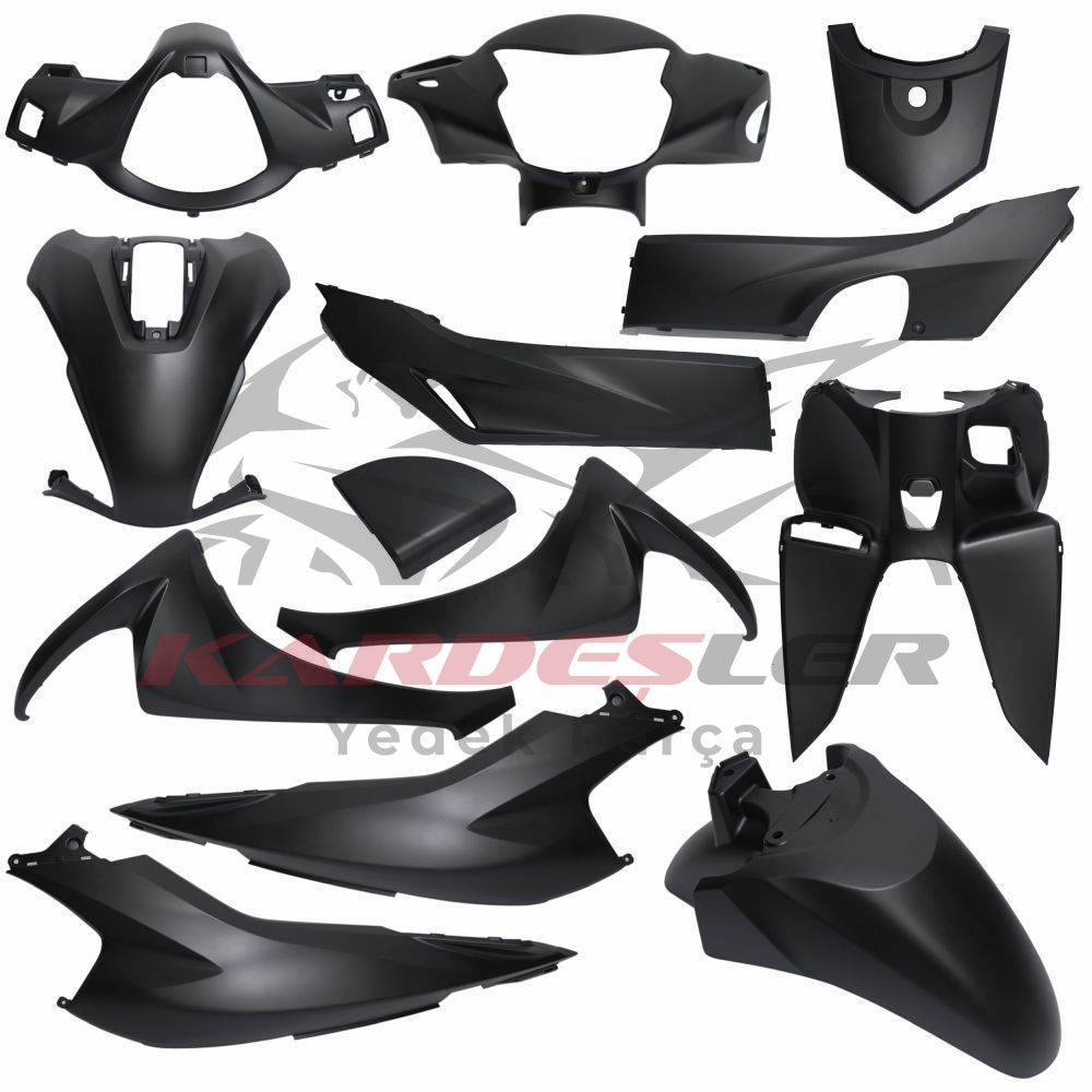 KAPORTA SET [MAT SİYAH] HONDA DIO