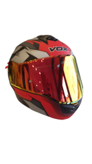 VOX Kask Kırmızı Siyah