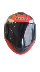 VOX Kask Kırmızı Siyah