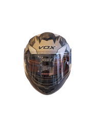 VOX Kask Mat Gri Siyah