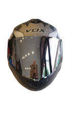VOX Kask Parlak Gri Siyah