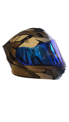 VOX Kask Parlak Gri Siyah