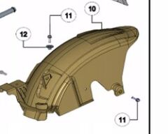 ARKA İÇ ÇAMURLUK JUPITER 125 [ORJİNAL]